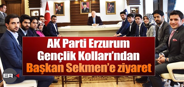  AK Parti Erzurum Gençlik Kolları’ndan Başkan Sekmen’e ziyaret