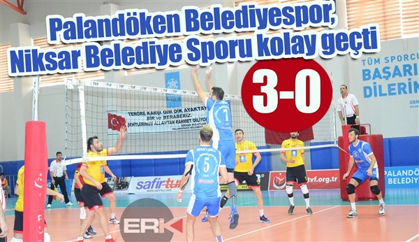  Palandöken Belediyespor, Niksar Belediye Sporu kolay geçti: 3-0