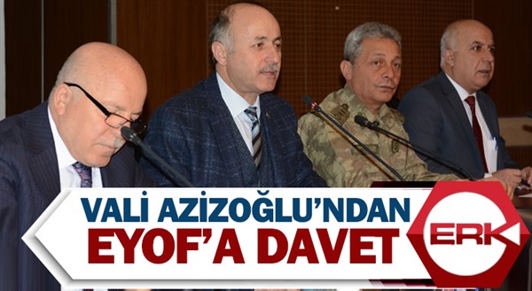  Vali Azizoğlu’ndan EYOF’a davet