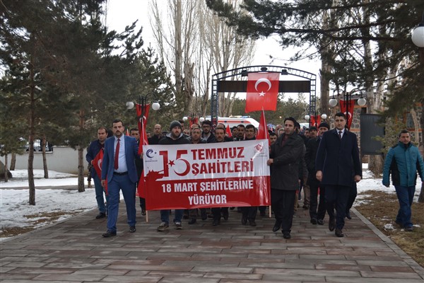 18 Mart Şehitleri için yürüyüş programı düzenlendi