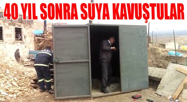 40 yıl sonra suya kavuştular