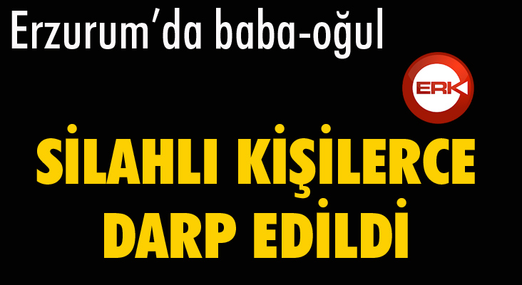 Baba-oğul silahlı kişilerce darp edildi