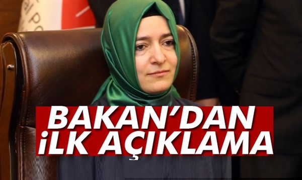 Bakan Fatma Betül Sayan Kaya’dan ilk açıklama