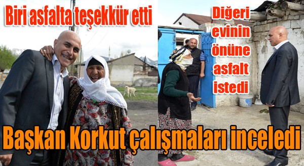 Başkan Korkut çalışmaları inceledi...