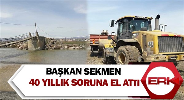 Başkan Sekmen 40 yıllık soruna el attı