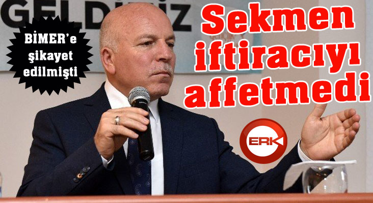 Başkan Sekmen, iftiracıyı affetmedi...