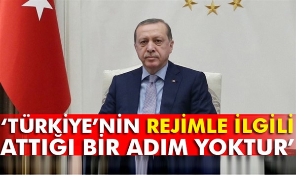 Cumhurbaşkanı Erdoğan, TRT'de konuştu: Türkiye’nin rejimle ilgili attığı bir adım yoktur