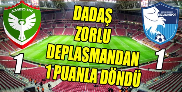 Dadaş, zorlu deplasmandan 1 puanla döndü