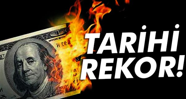 Dolarda yeni rekor 3,7025