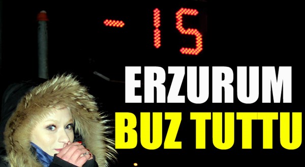 Erzurum buz tuttu 