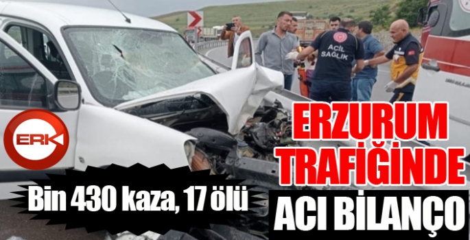 Erzurum trafiğinde acı bilanço