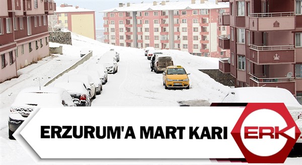 Erzurum'a Mart karı