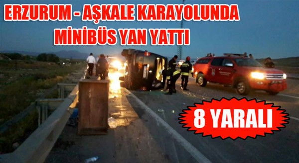 Erzurum’da trafik kazası: 8 yaralı