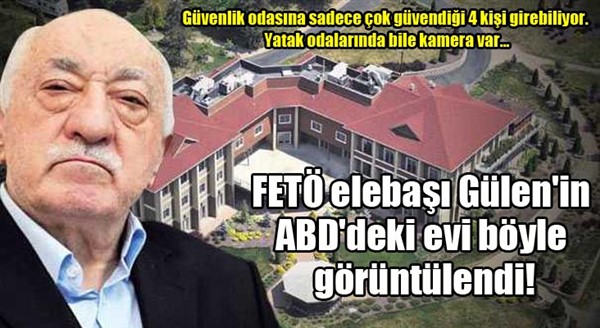 FETÖ elebaşı Gülen'in ABD'deki evi böyle görüntülendi!