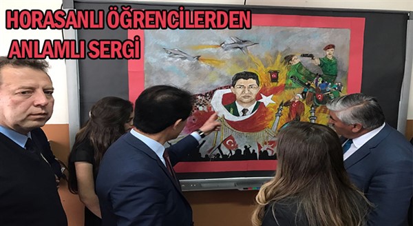 Horasanlı öğrencilerden anlamlı sergi