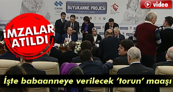 İmzalar atıldı: İşte babaanneye verilecek ’torun’ maaşı