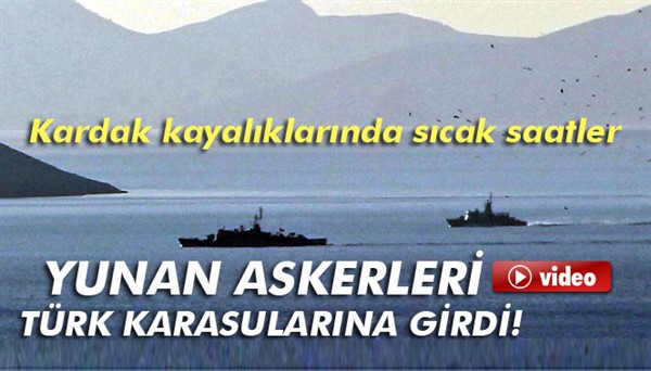 Kardak kayalıklarında sıcak saatler