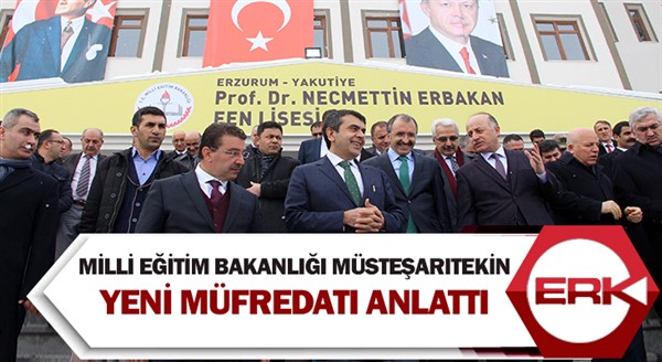 Milli Eğitim Bakanlığı Müsteşarı Tekin, öğrencilere yeni müfredatı anlattı