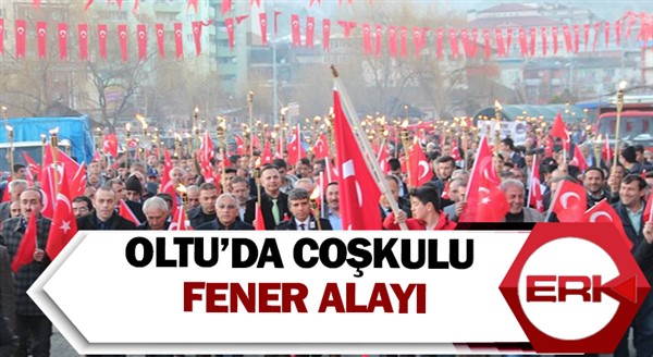 Oltu’da coşkulu fener alayı