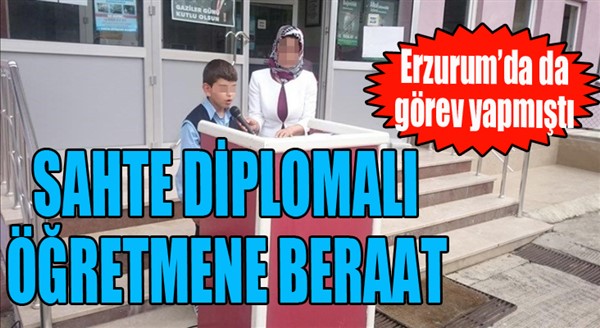 Sahte diplomalı öğretmene beraat...