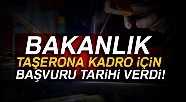 Taşerona kadro başvuruları 2 Ocak'ta başlayacak..