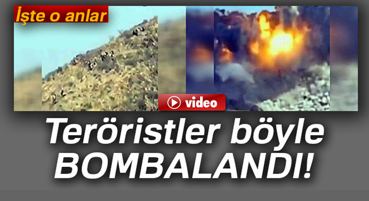 Teröristler böyle bombalandı!