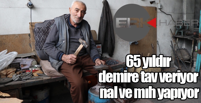 65 yıldır demire tav veriyor, nal ve mıh yapıyor