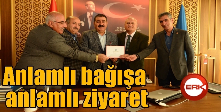 Anlamlı bağışa anlamlı ziyaret