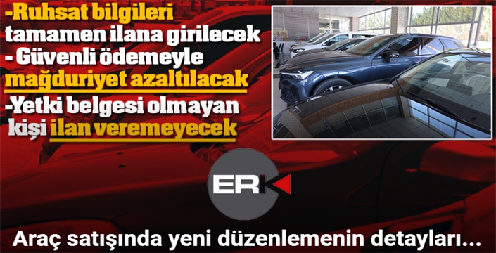 Araç satışında yeni düzenlemeyle dolandırıcılığın önüne geçilecek