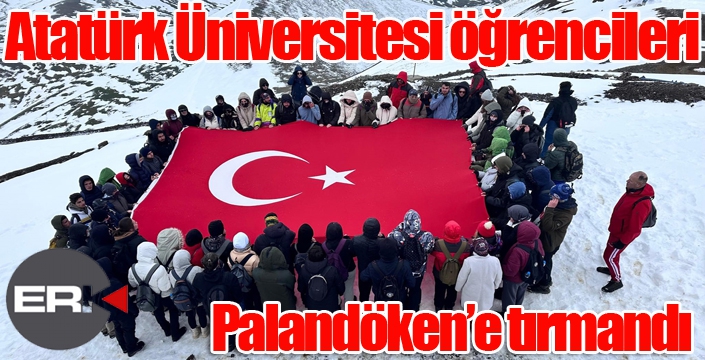 Atatürk Üniversitesi öğrencileri Palandöken’e tırmandı