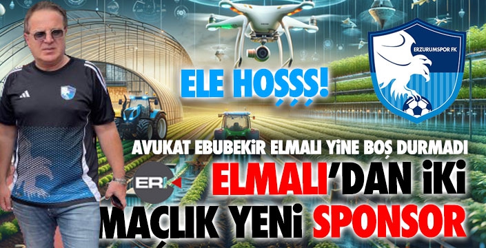 Avukat Elmalı'dan Erzurumspor'a bir destek daha... Ele hoşşş...