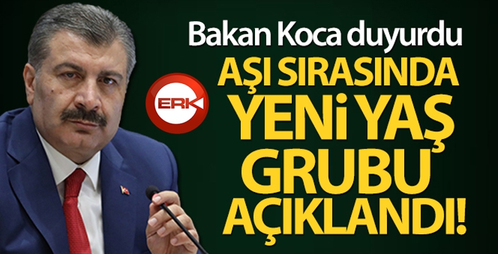 Bakan Koca: 'Aşılamada sıra 55 yaşından büyüklere geldi'