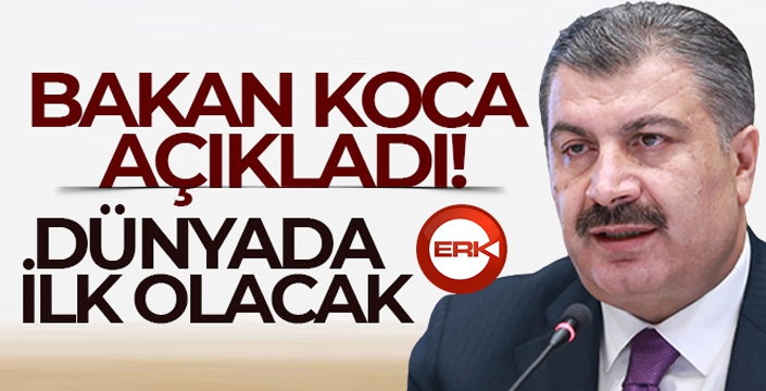 Bakan Koca'dan Turkovac açıklaması! Dünyada ilk olacak