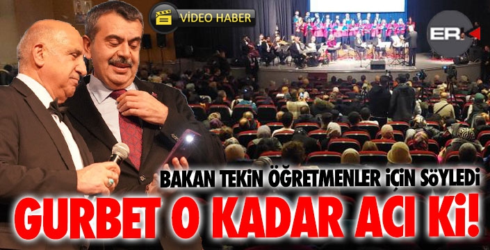 Bakan Tekin, öğretmenler için söyledi: 