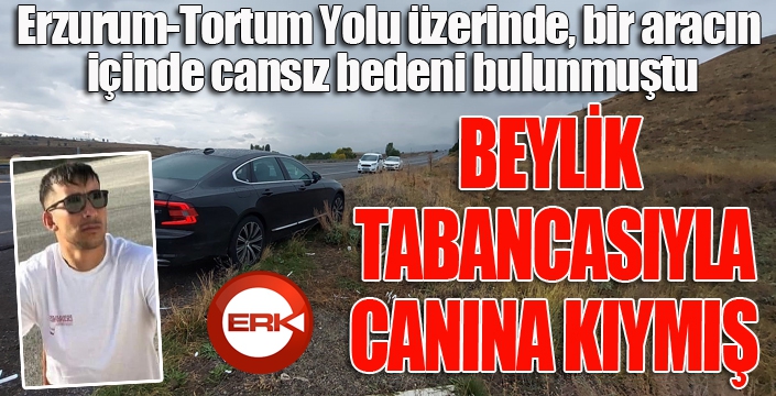 Beylik tabancasıyla canına kıymış...