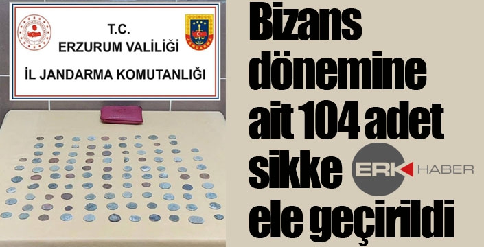 Bizans dönemine ait 104 adet sikke ele geçirildi