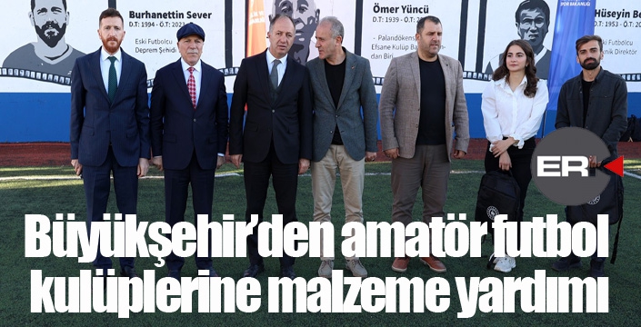 Büyükşehir’den amatör futbol kulüplerine malzeme yardımı