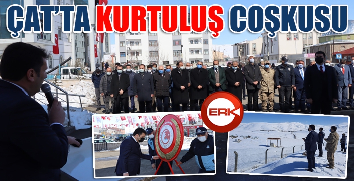 Çat’ta kurtuluş coşkusu