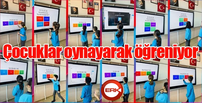 Çocuklar oynayarak öğreniyor