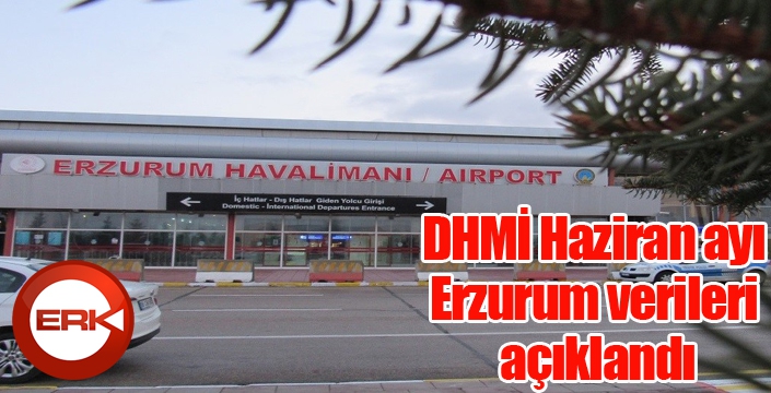 DHMİ Haziran ayı Erzurum verileri açıklandı