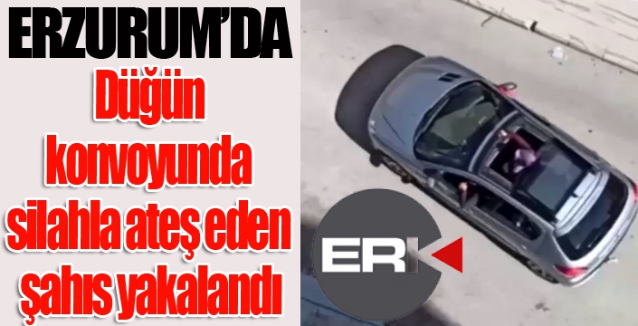 Düğün konvoyunda silahla ateş eden şahıs yakalandı