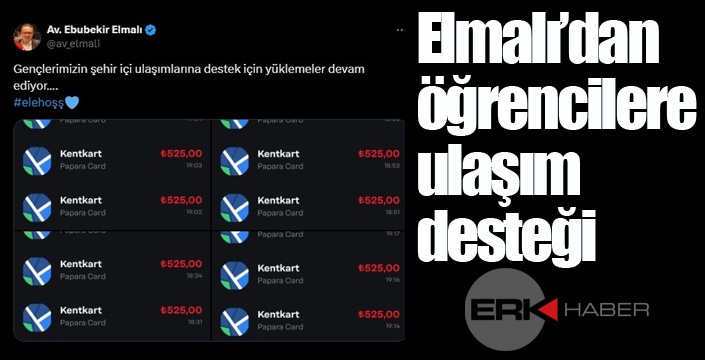  Elmalı’dan öğrencilere ulaşım desteği