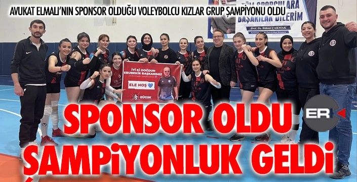 Elmalı sponsor oldu, voleybolcu kızlar tarih yazdı...