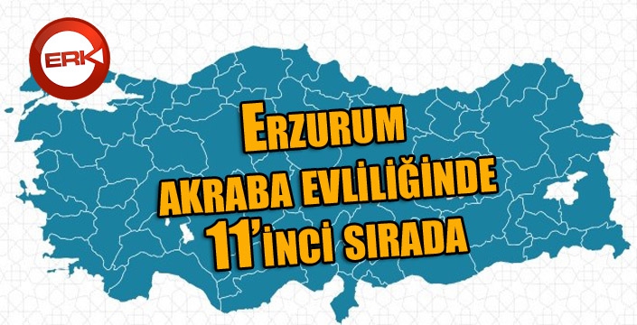 Erzurum akraba evliliğinde 11’inci sırada