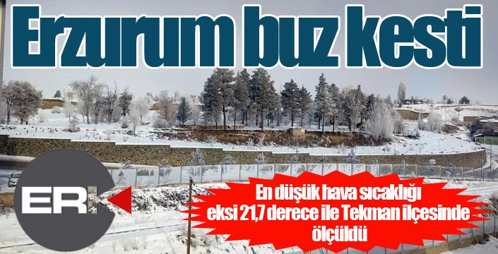 Erzurum buz kesti