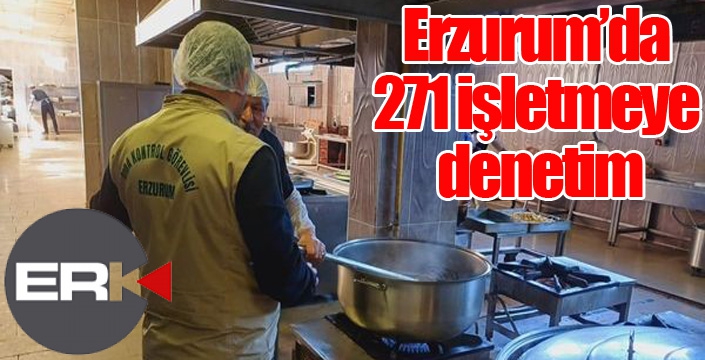 Erzurum’da 271 işletmeye denetim