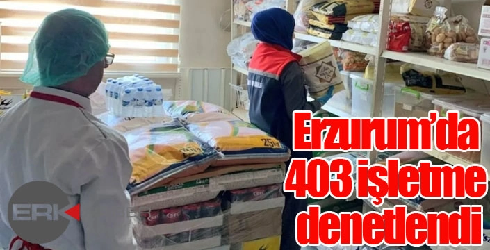 Erzurum’da 403 işletme denetlendi