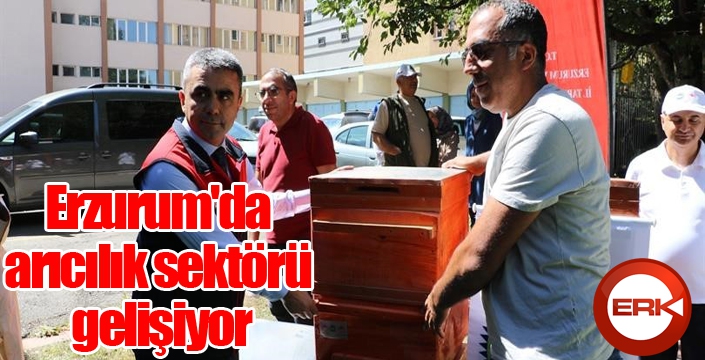 Erzurum'da arıcılık sektörü gelişiyor