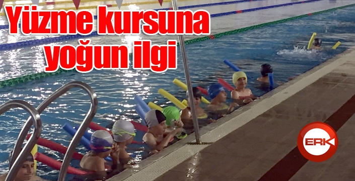 Erzurum’da düzenlenen yüzme kursuna yoğun ilgi