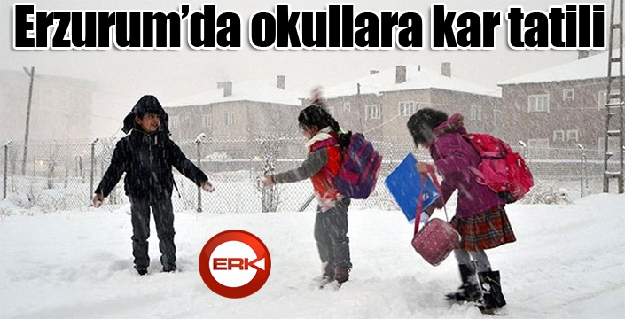 Erzurum’da eğitim bir günlük ara